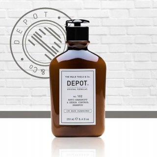 DEPOT NO. 102 anti-dandruff & sebum control shampoo, szampon przeciwłupieżowy i regulujący sebum dla mężczyzn 250 ml