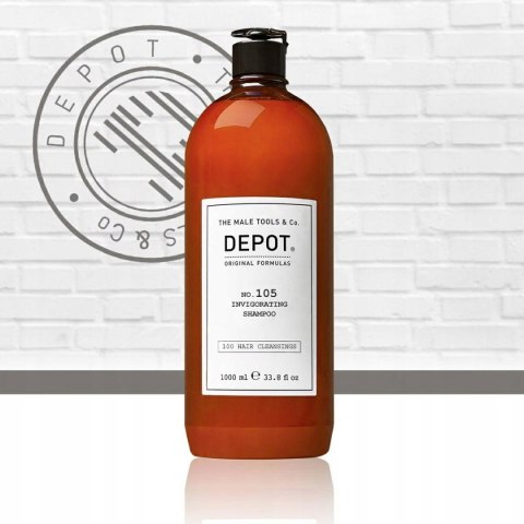 DEPOT NO.105 SZAMPON STYMULUJĄCY INVIGORATING SHAMPOO 1000ml DEPOT NO.105 SZAMPON STYMULUJĄCY INVIGORATING SHAMPOO 1000ml