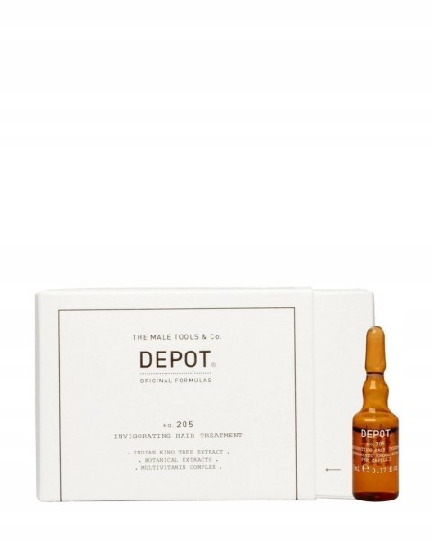DEPOT NO.205 AMPUŁKI DO WŁOSÓW INVIGORATING HAIR TREATMENT 10x5ml DEPOT NO.205 AMPUŁKI DO WŁOSÓW INVIGORATING HAIR TREATMENT 10x5ml