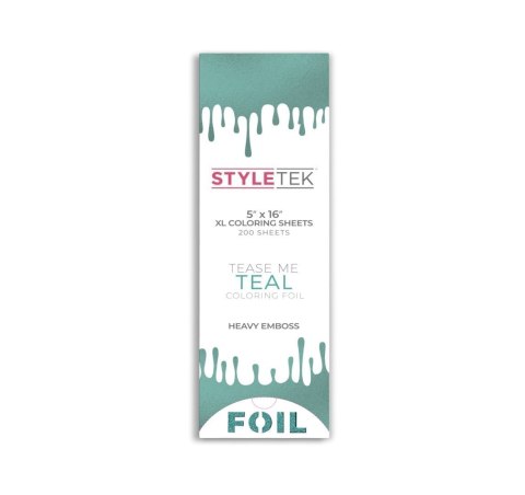 STYLETEK Folia ryflowana długa xl paski kolor turkusowy STYLETEK Folia ryflowana długa xl paski kolor turkusowy